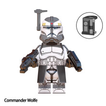 (Wolfe)Star Wars The Clone Wars Building Blocks Wolfpack Wolfe Assembled Toys Puzzle
