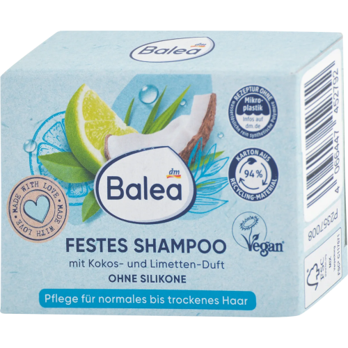 2X Balea Solid Shampoo Coconut Lime 60 g