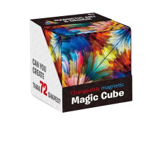 (Style D)Changeable Magnetic Magic Cube 3d Flip Puzzle Toys Ink Ocean Pattern Gifts Kids