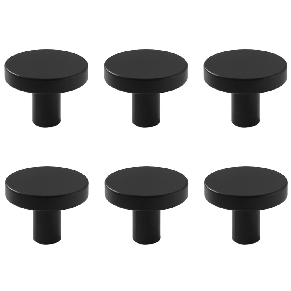 (black 30x25mm) 6x Cabinets With Circular Cabinet Handle Can Be Fixed Small-image-OPC-PJVQZ8P-NEW