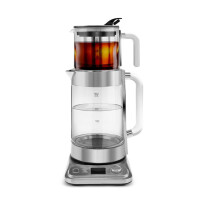 Karaca x by Refika XL Glass Tea Maker and Kettle, 2200W, 2,8L, Inox
