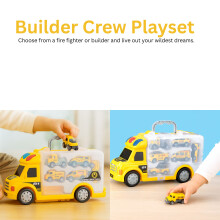 Kids Role Play Builder Crew Playset, Firefighter or Builder Construction Set