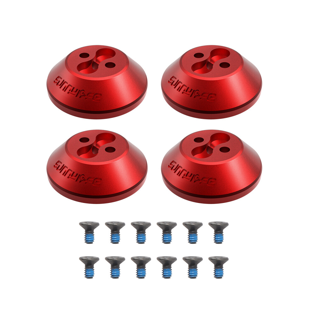 (Red) 4pack/lot Motor Cover Protective Case Mounts Black Aluminum Cap-image-OPC-PJVRQCK-NEW
