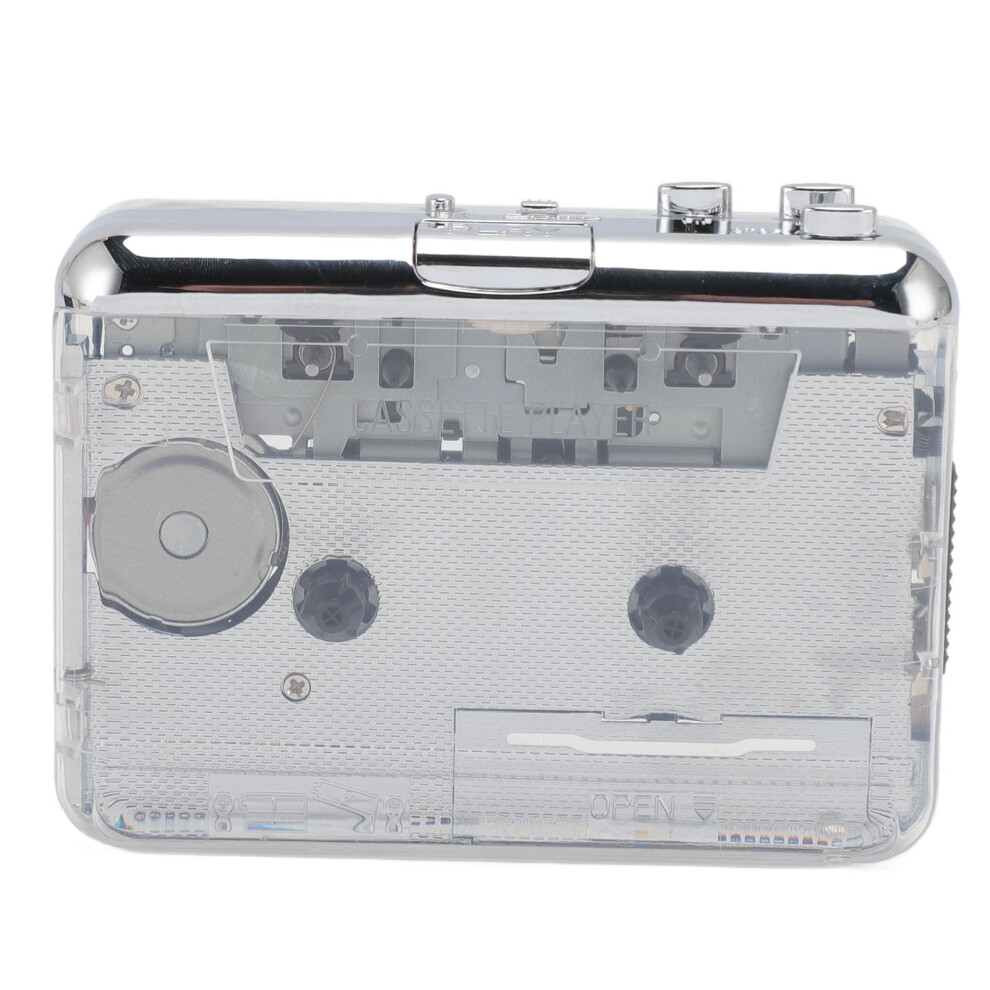Portable Cassette Player With Mp3 Converter, Compact Cassette To Mp3 Capture, 3.5Mm Audio Output For Home And Travel 6947110282978
