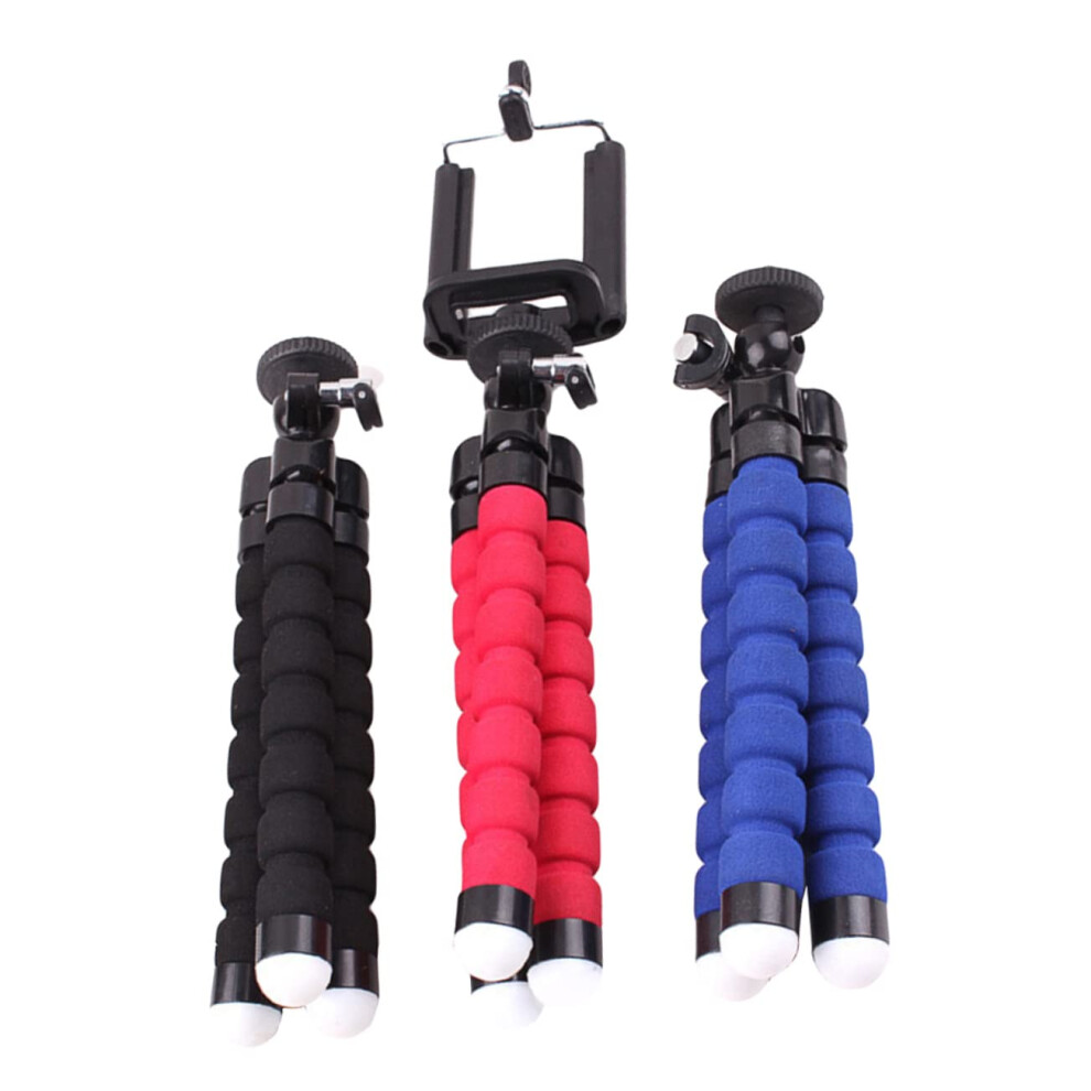 Flexible Octopus Tripod For Smartphones 3-Piece Adjustable Lightweight Vlogging Travel Compatible Black/Red/Blue 6947110283357