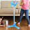 Children's Microphone with Stand - Interactive Karaoke Machine for Kids, Blue Learning Microphone for Standing Fun 3