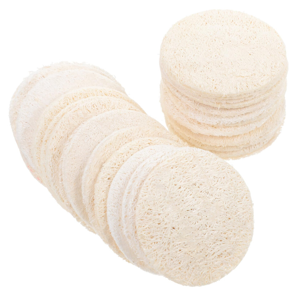 Facial Peeling Pads Set 36 Pieces Natural Luffa Facial Cleanser Gentle Peeling Pads for All Skin Types