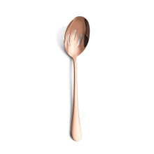 Slotted Spoon Stainless Steel Serving Spoon Rose Gold for Kitchen and Home, High Quality, Durable, Modern Design