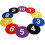 Soccer Nonslip Floor Marker Numbered Floor Spots for Training, Durable Rubber, Color-Coded, 10cm Diameter 3