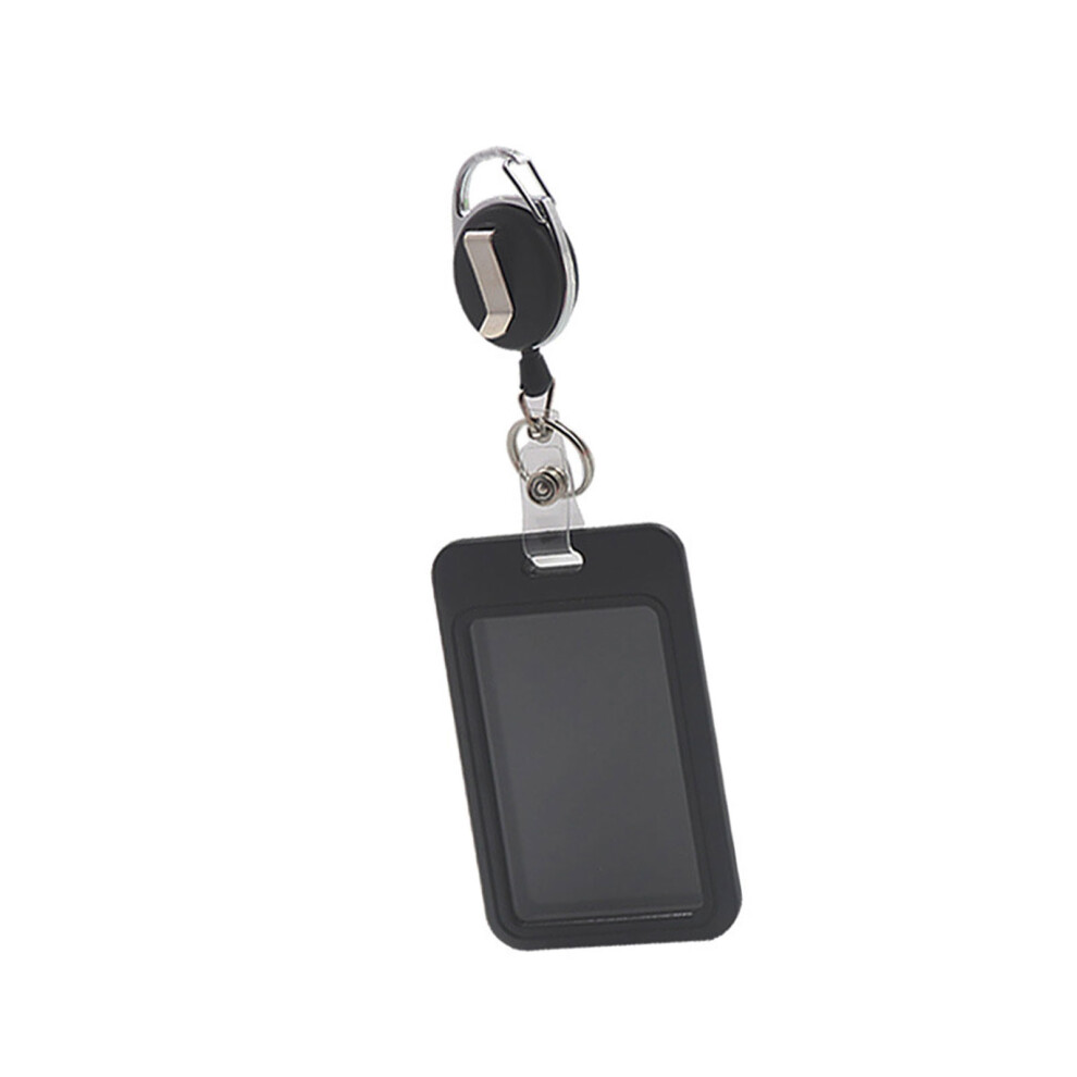 Black Portable Sturdy Retractable Ids Badge