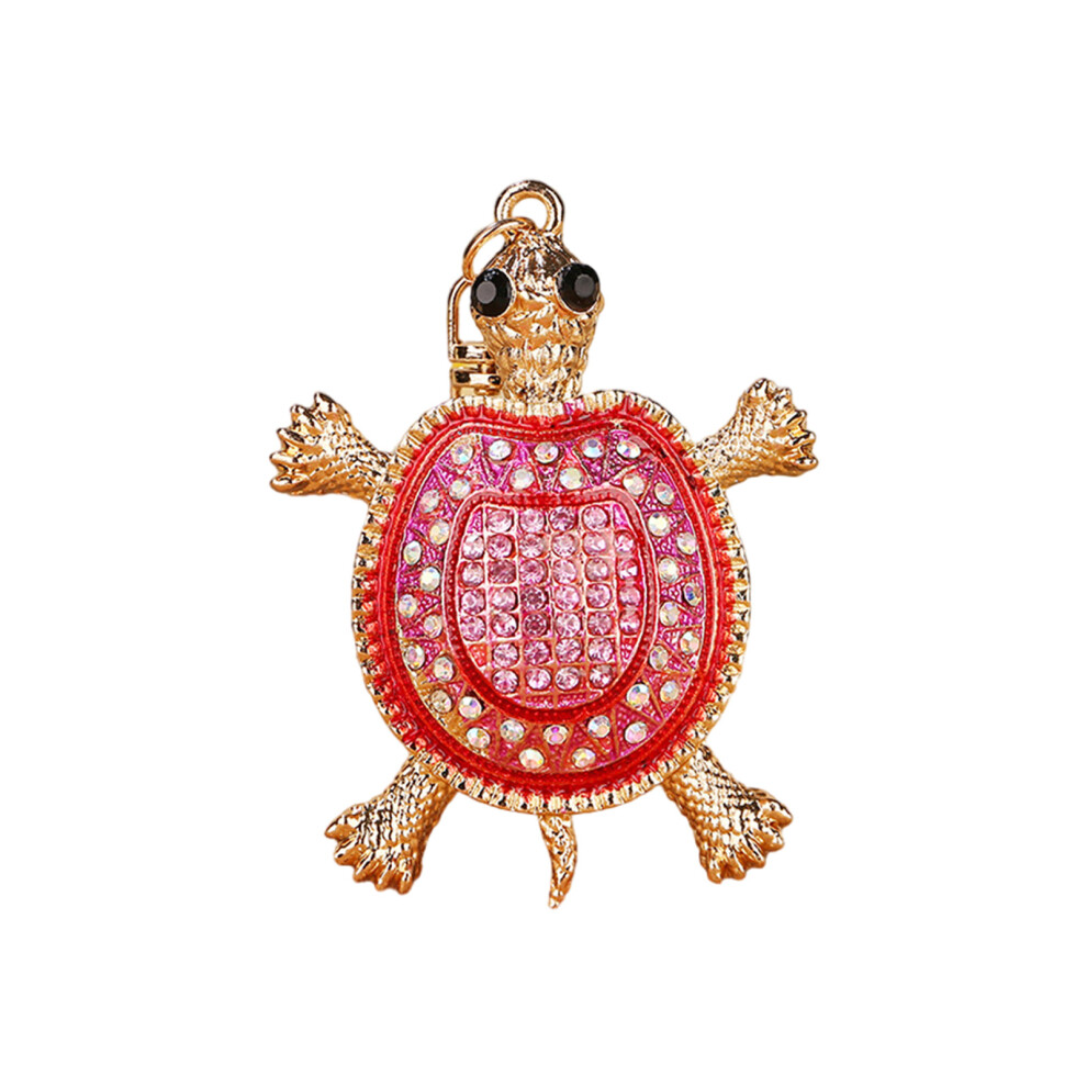 Rose Red Multipurpose Turtles Rhinestones Keyring 7755300065893