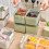Green 4 Divider Refrigerator Storage Box 6