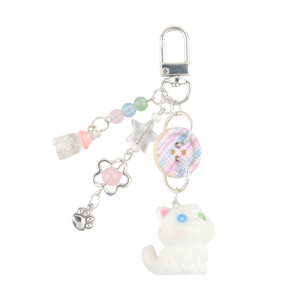 1 Cartoon Cat Pendant Keychain Adorable-image-OPC-PJVRZKV-NEW