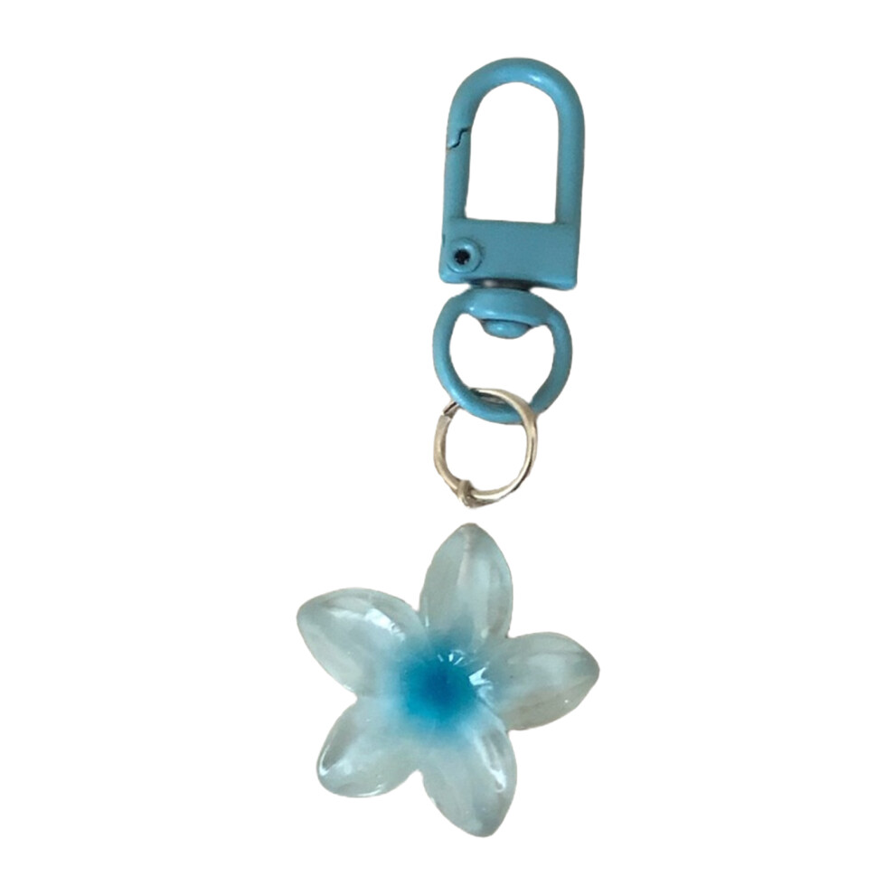 Blue Fashionable Hollow Flower Keychain Charm-image-OPC-PJVRZMN-NEW