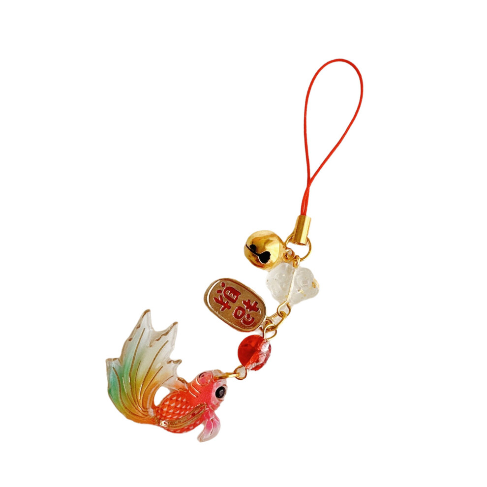 Colorful Fish Star Beaded Phone Red 7755310061779