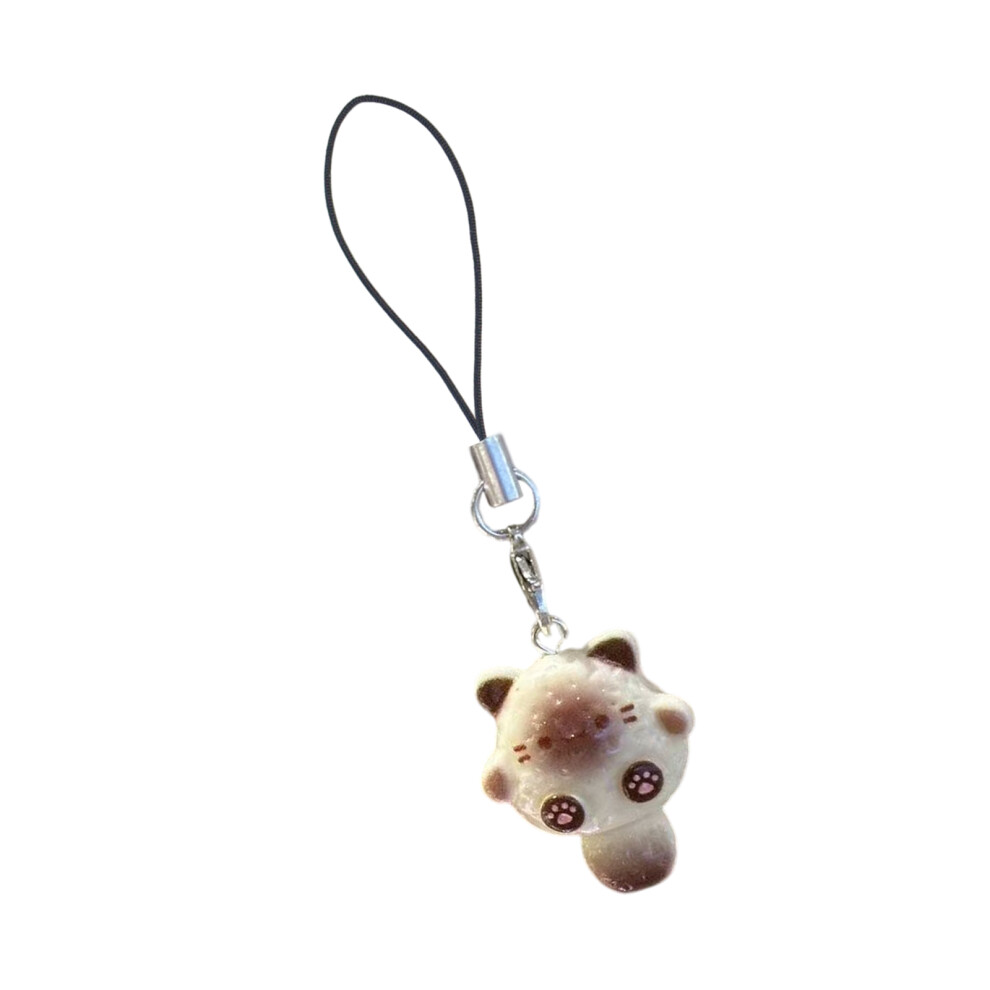 Black Lovely Cartoon Cat Phone Charm 7755310059417