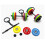 Fashionable Sturdy PVC Barbell Keychain 5