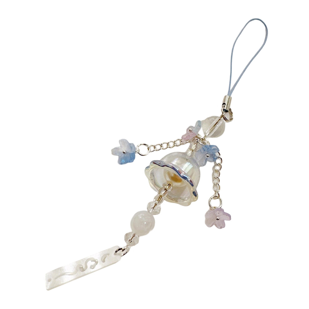Blue Jellyfish Winds Chimes Pendant Phone 7755310059196