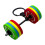 Fashionable Sturdy PVC Barbell Keychain 6