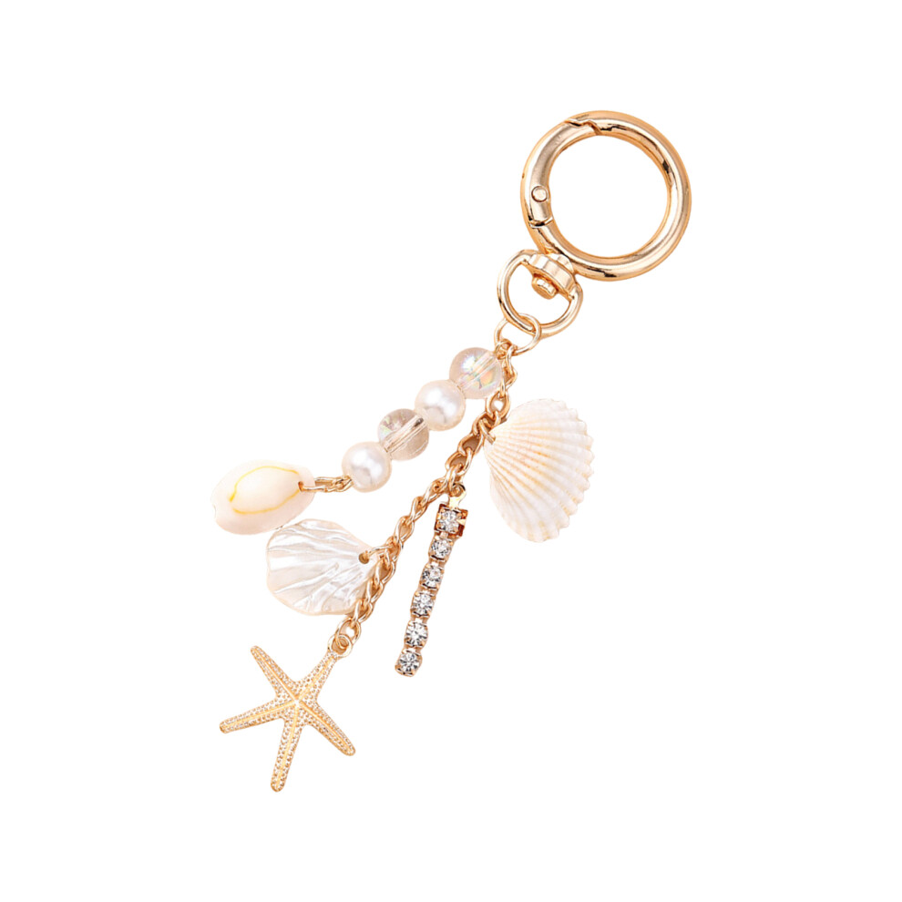 C Elegant Seashells Pearls Keychain For 7755310060963
