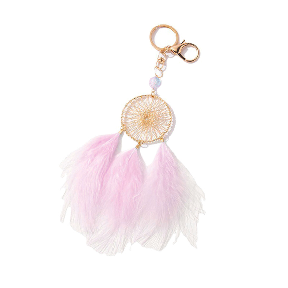 Pink Dream Catcher Charm Keychains Fashion 7755310067467