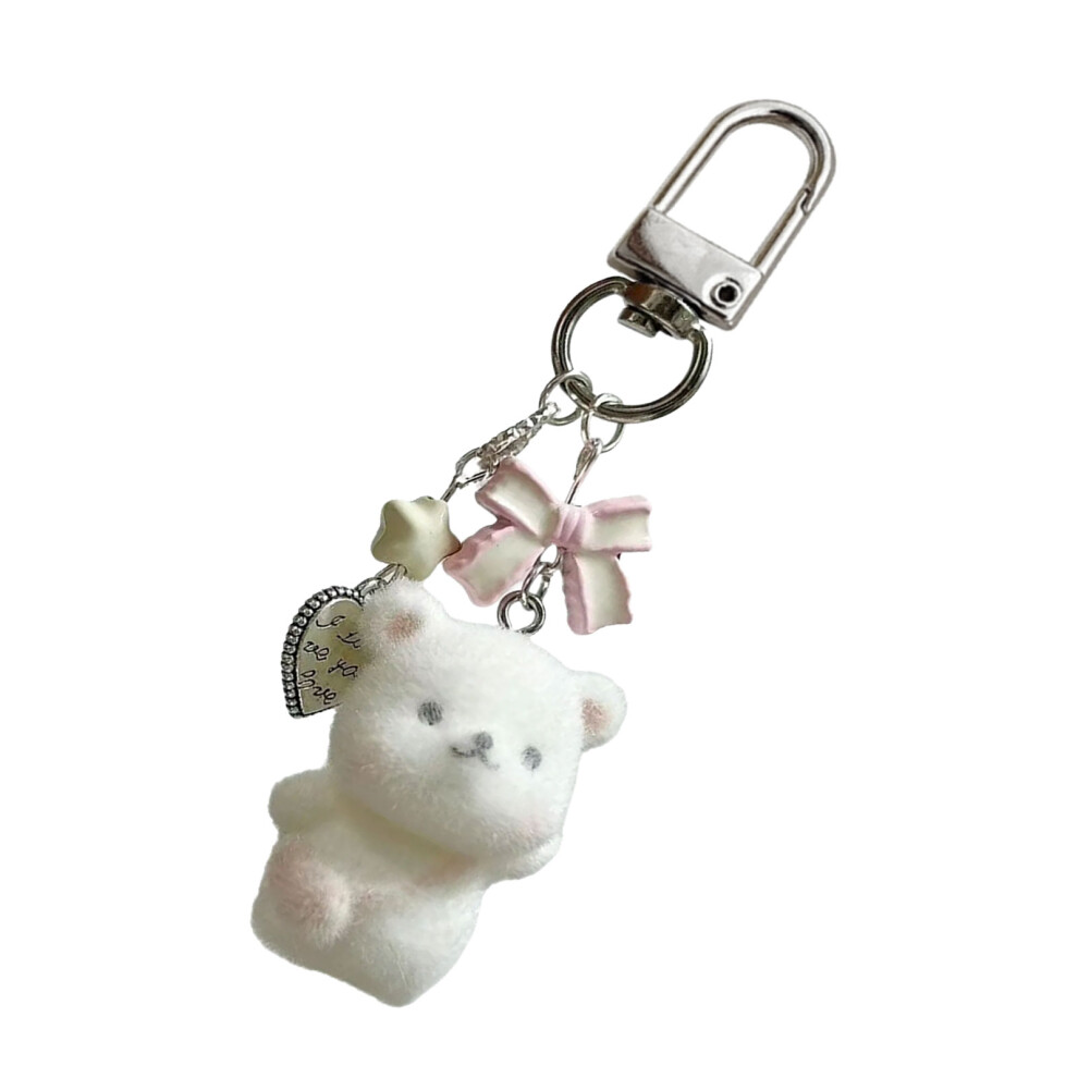 Cuteness Plush Bear Keychain Adorable 7755310064398