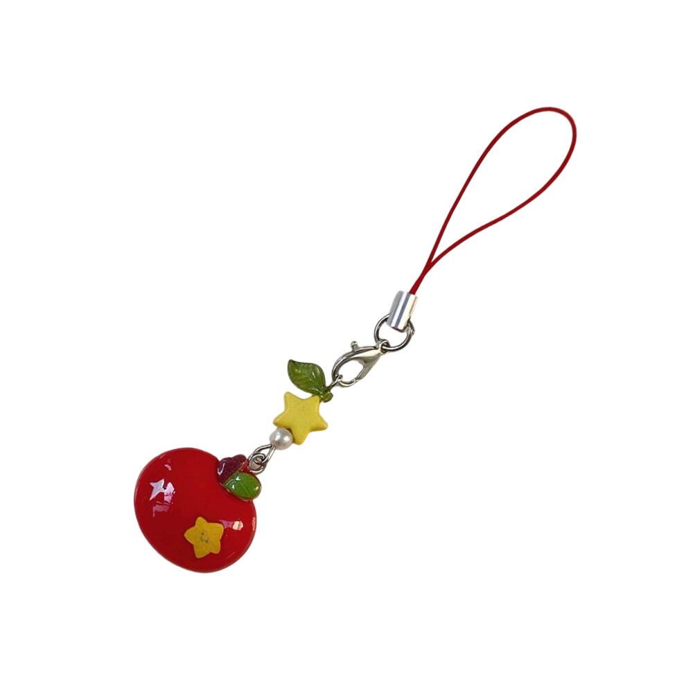 Lanyard Fashionable Lovely Appled Charm Phone 7755310065296