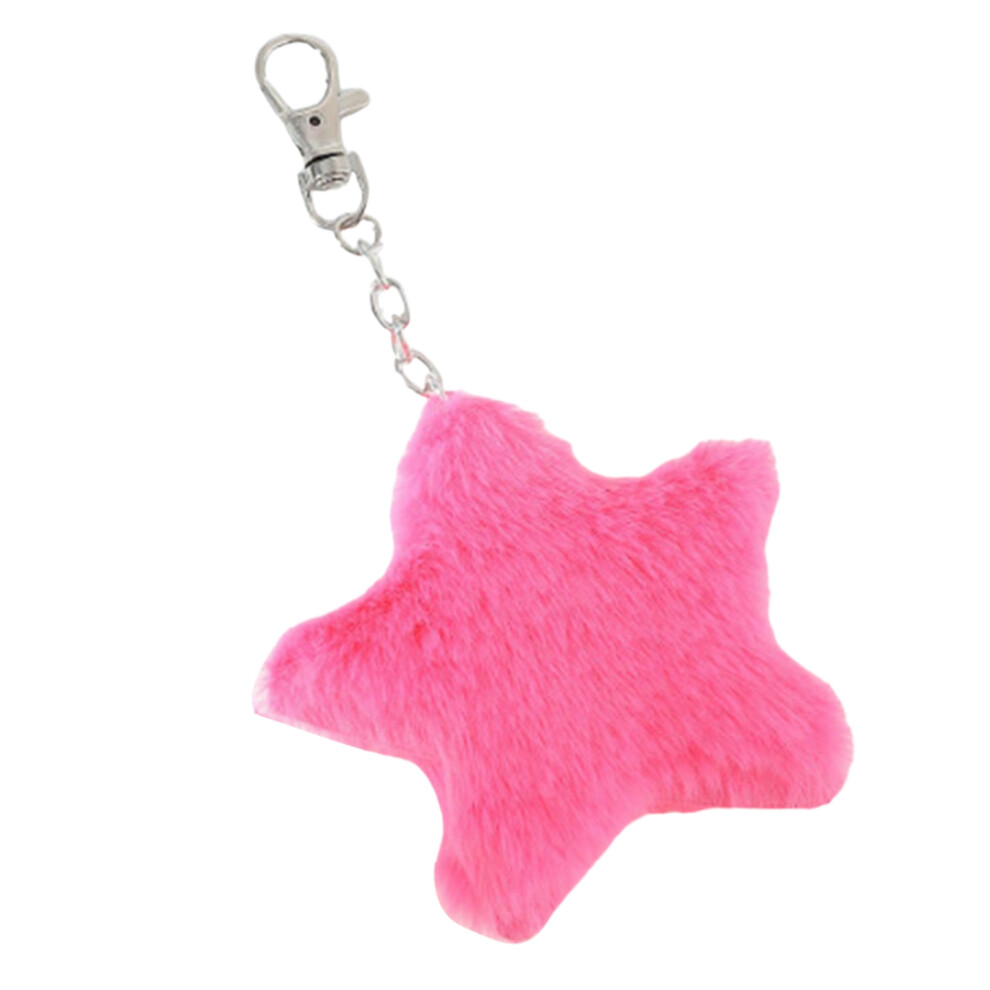 Rose Red Plush Five-Pointed Star Charm 7755310068419