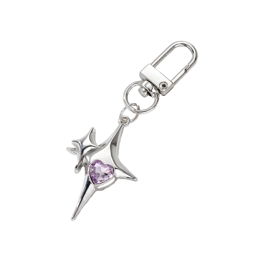 Colorful Punk Love Heart Keychain 7755310066934