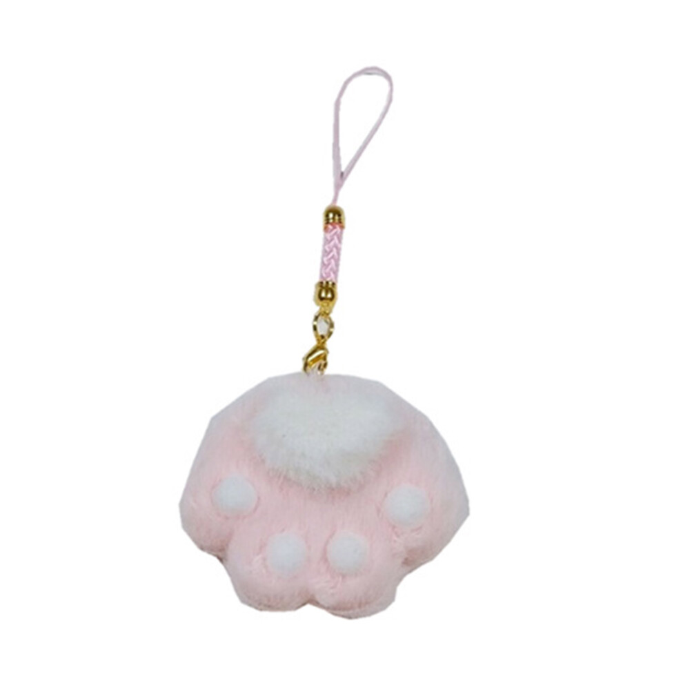 Pink Lovely Felt Cat Paws Pendant 7755310066026
