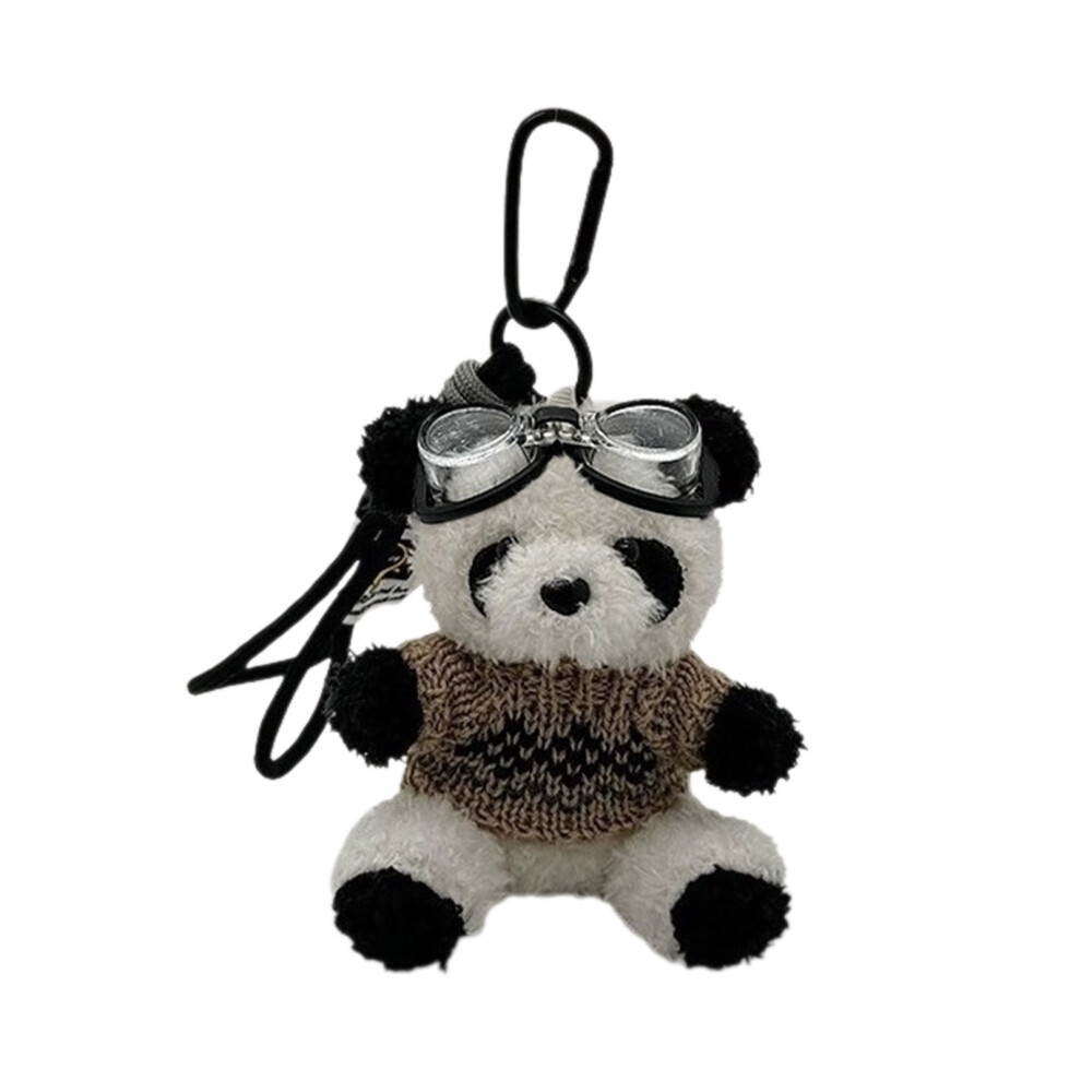 Khaki Sweater Adorable Bear Keychain Flying 7755310066422