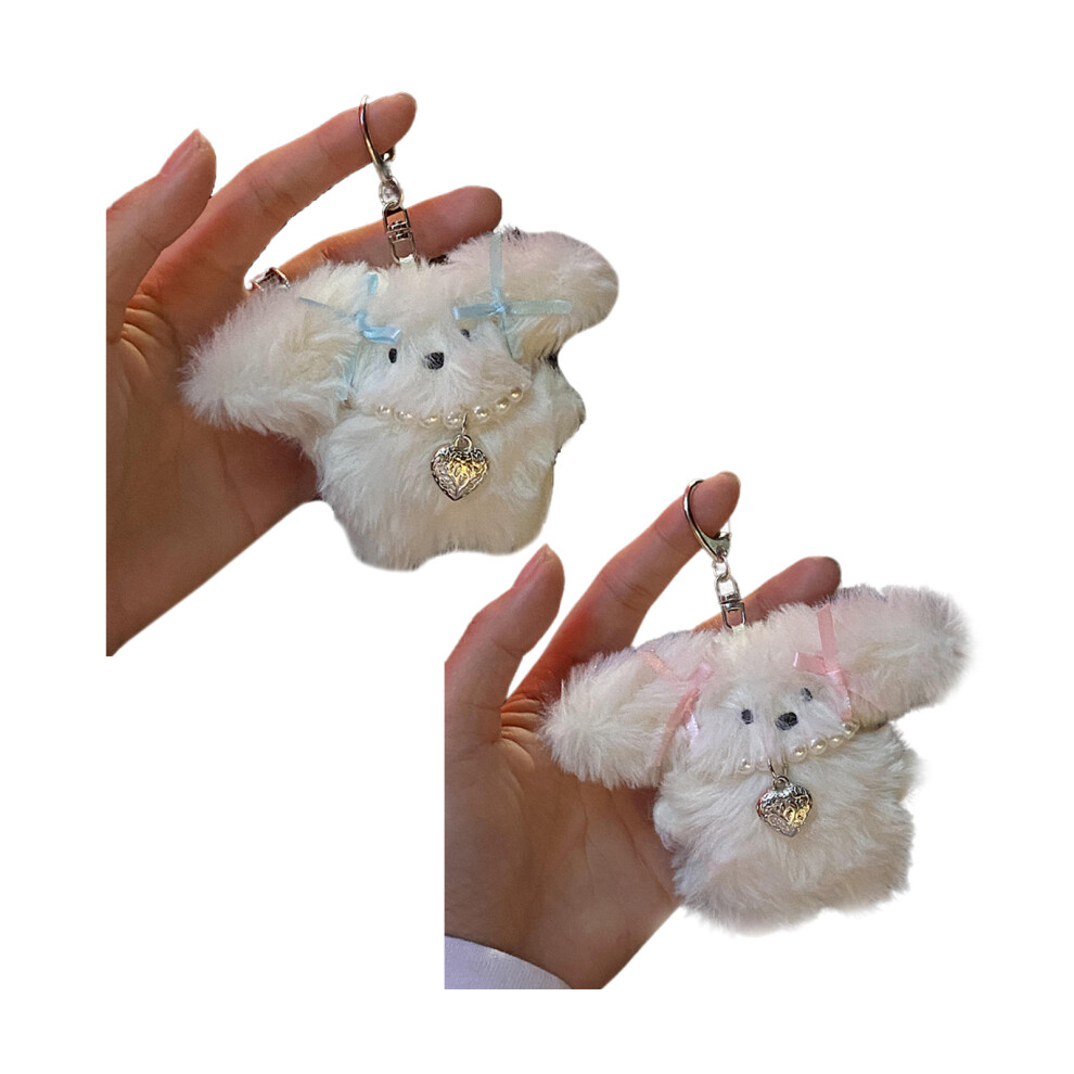 2 Pieces Cartoon Keychain Plush Animal 7755310066897