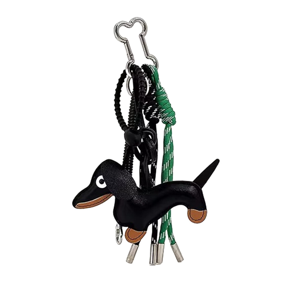 Black Vintage Dachshund Dog Keychain Unique 7755310063964