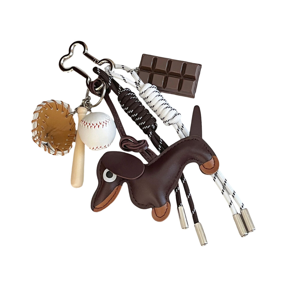 Coffee Vintage Dachshund Dog Keychain Unique 7755310063957