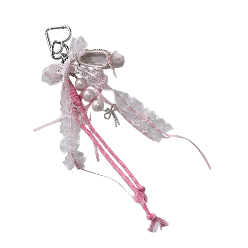 Ballet Shoe Keychain Charm Elegant Pink 7755310064176