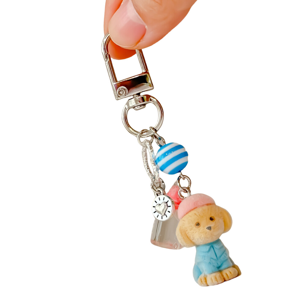 Bottle Cartoon Dog Phone Chain Keychain 7755310064961