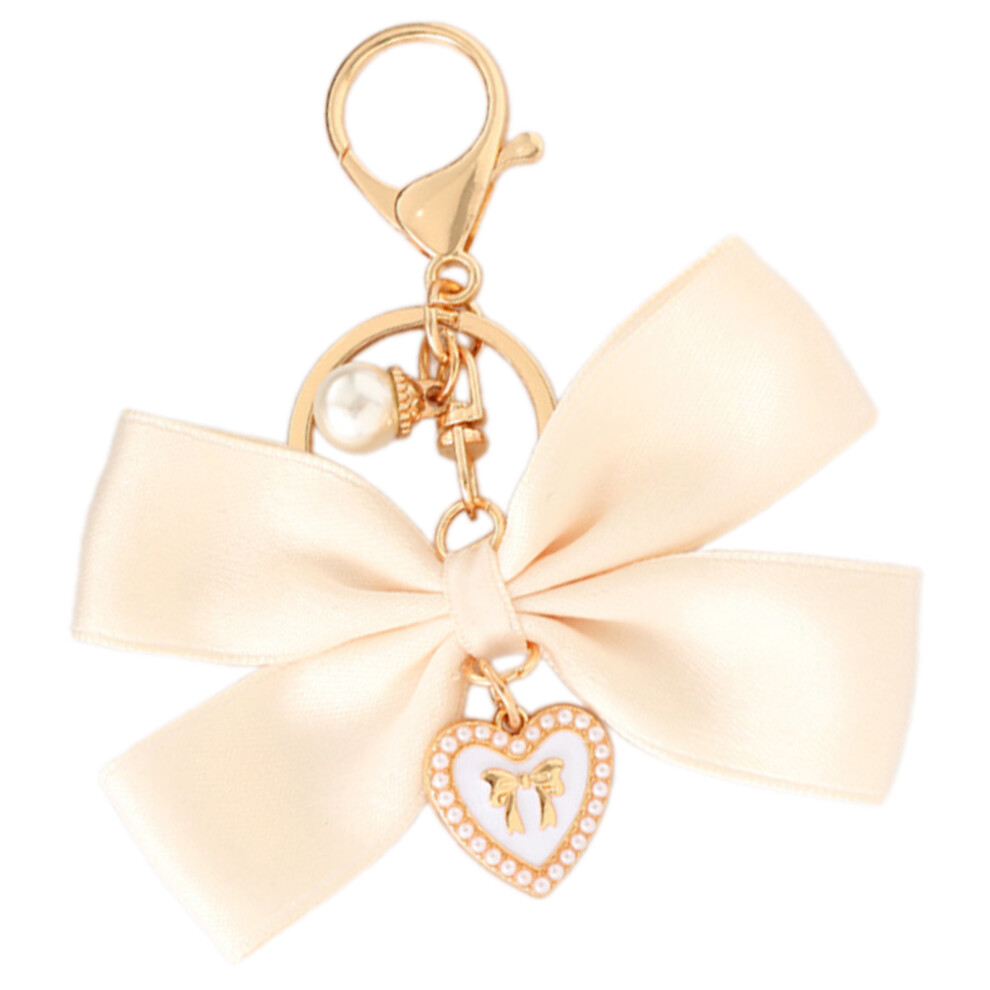 Milky White Elegant Love Heart Bowknot 7755310064237