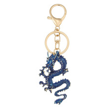 Blue Crystal Pendant Keychain Multicolor Chinese