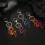 Blue Crystal Pendant Keychain Multicolor Chinese 9