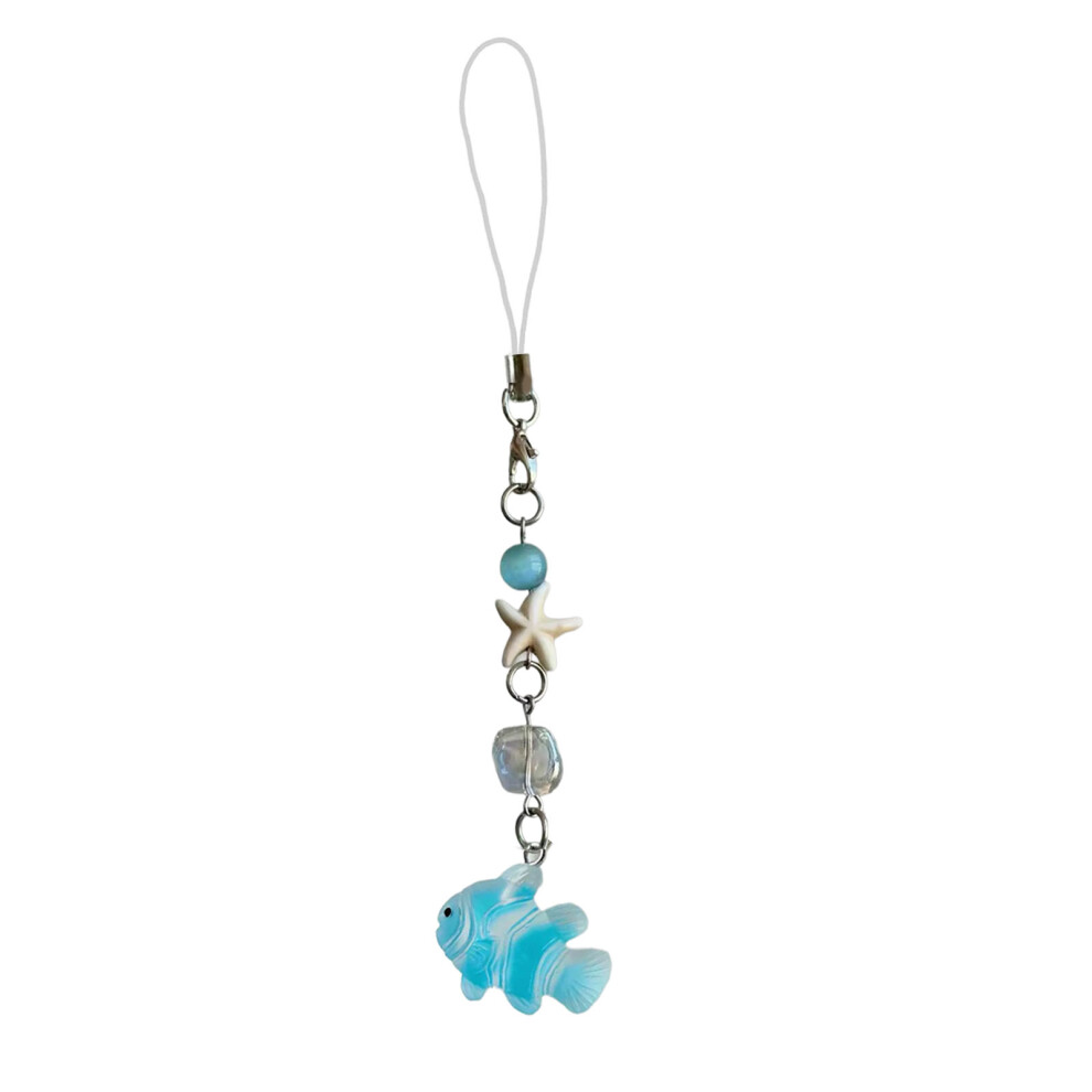 5 Fish Beaded Star Phone Charm 7755300068443