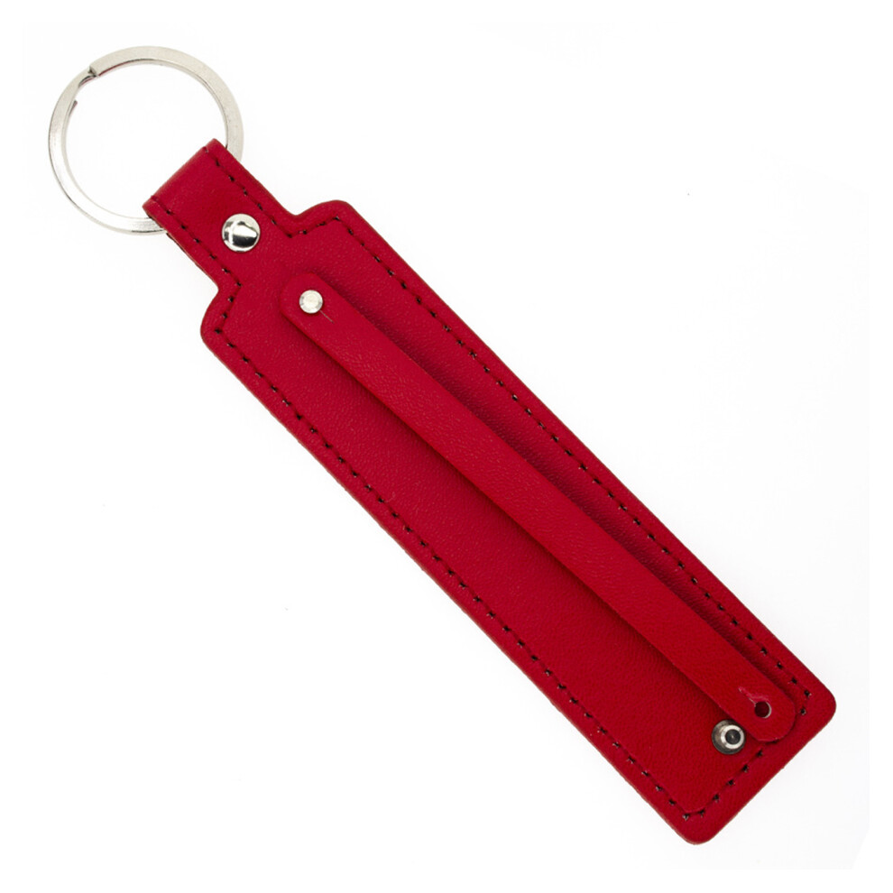Red PU Leather Keychain With 8mm-image-OPC-PJVS5NN-NEW