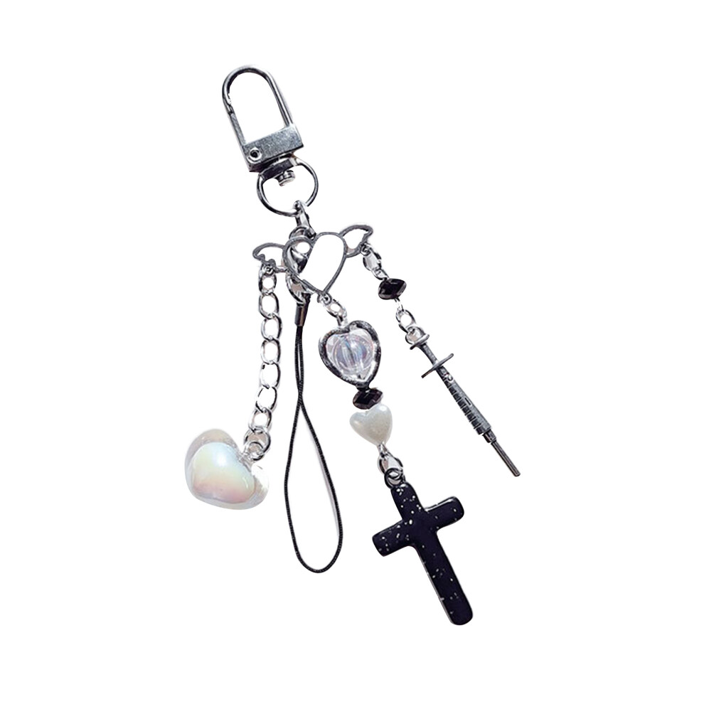 Black Love Bowknot Wing Pendant Phone 7755300069785