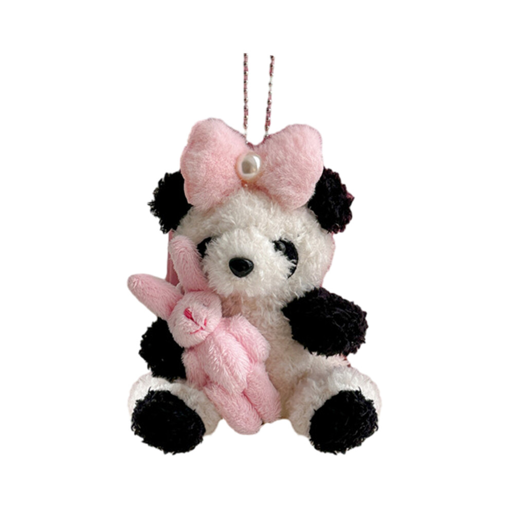 Pink Panda Plush Panda Charm Keychains 7755300076738