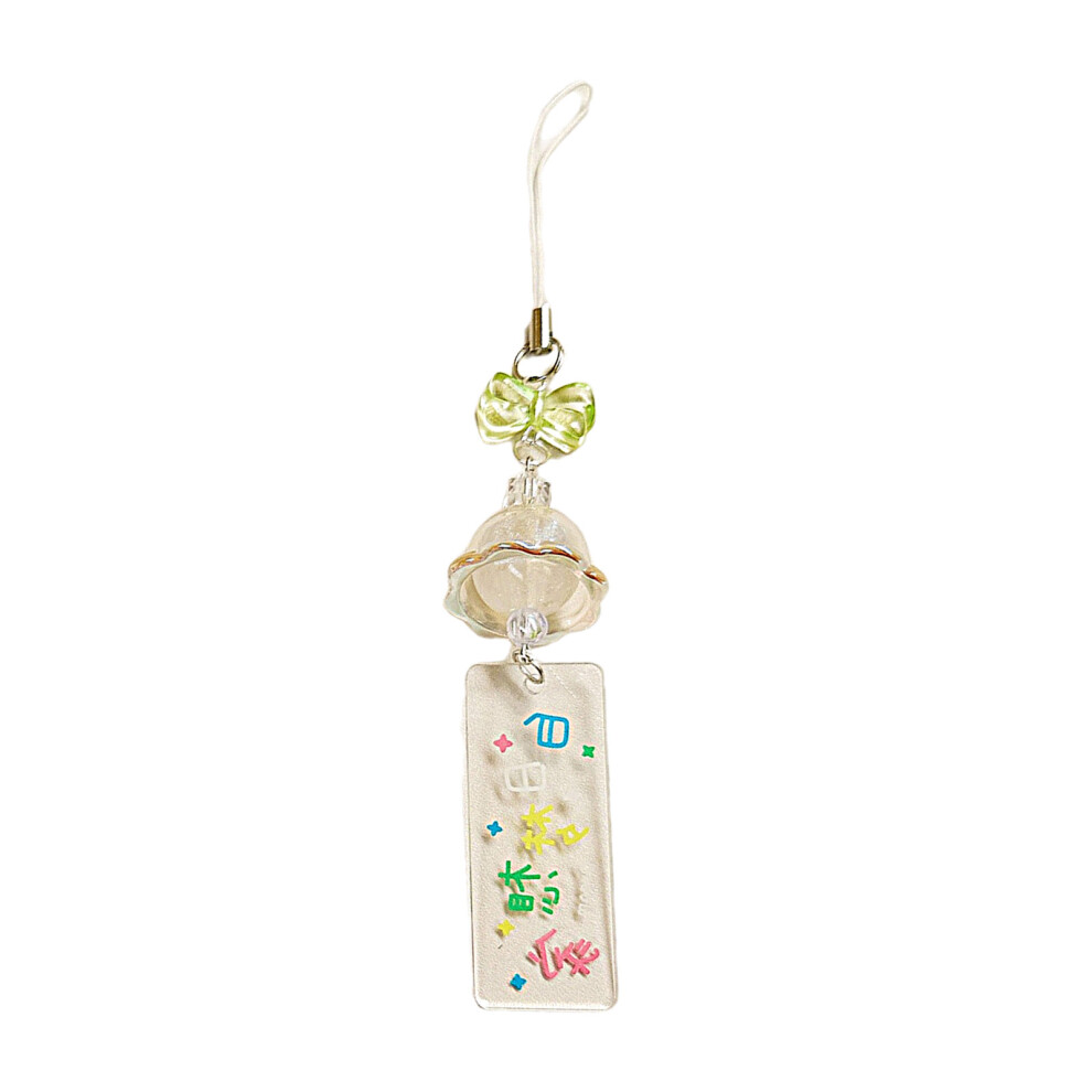 White Unique Wind Chimes Phone Charm 7755300067309