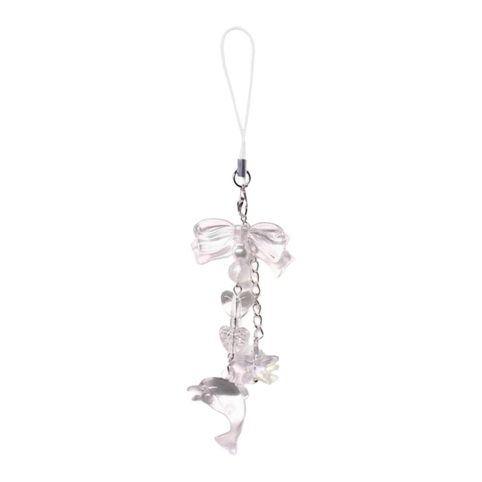 Dolphin And Star Charm Phone White 7755300068290