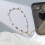 Blue Five-Pointed Star Pendant Beaded Phone 5