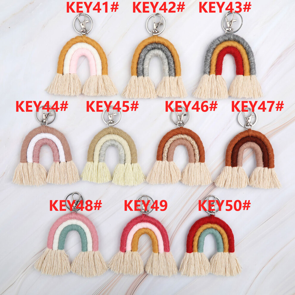 Key49 Creative Tassels Keyrings Holder Weaving 7755300068924