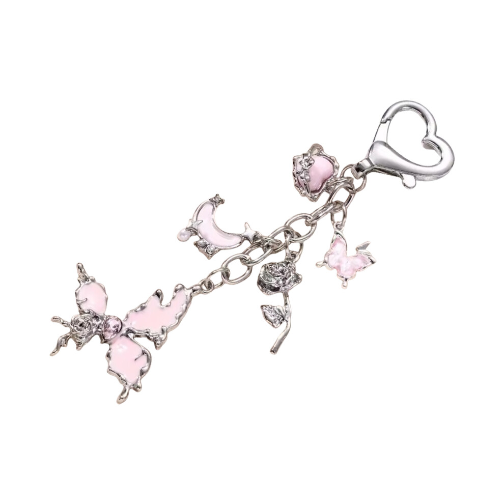 Pink Aesthetic Butterfly Bowknot Keychain Minimalist-image-OPC-PJVS6FG-NEW