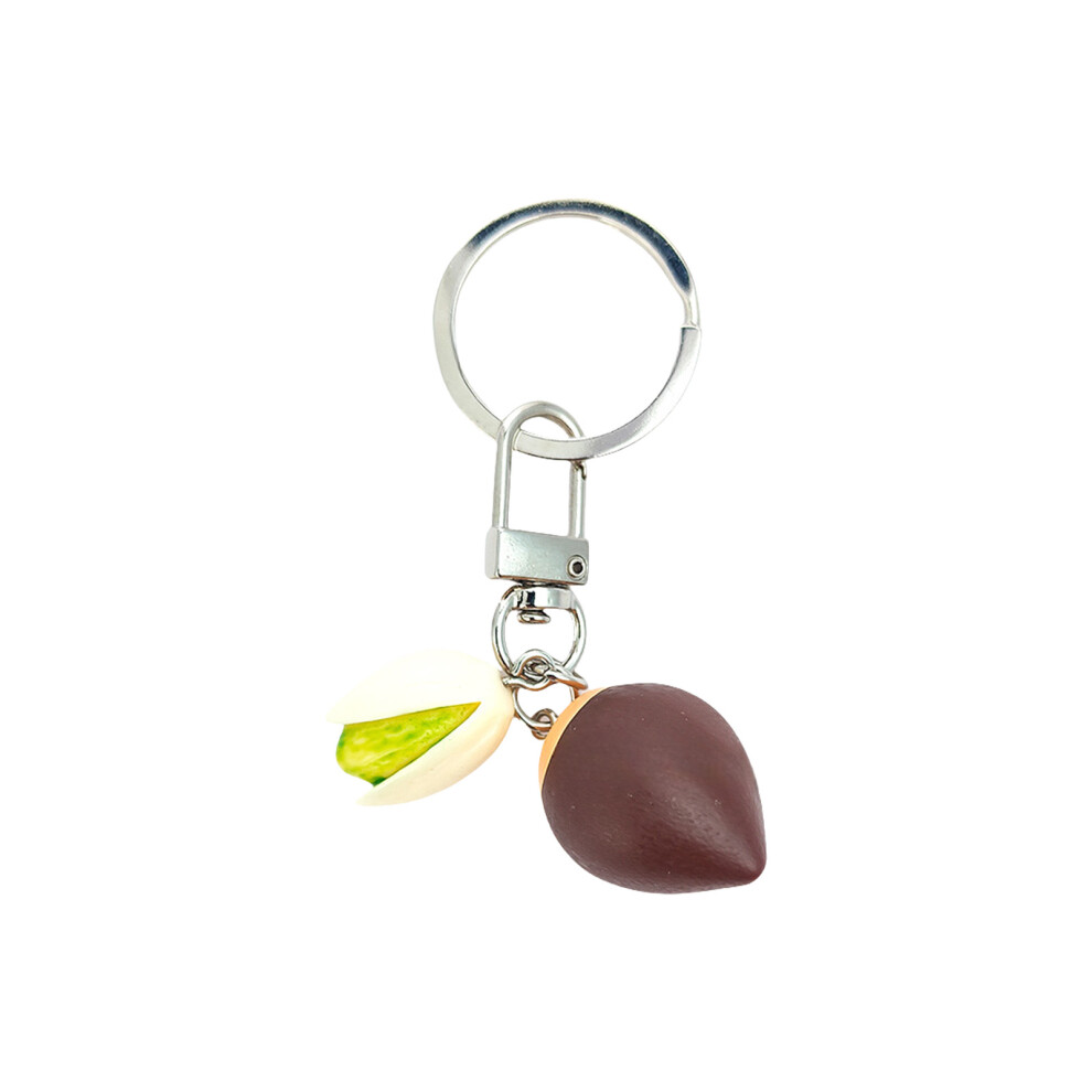 Congming Realistic Chestnut Keychain Handmade Miniature 7755300090505
