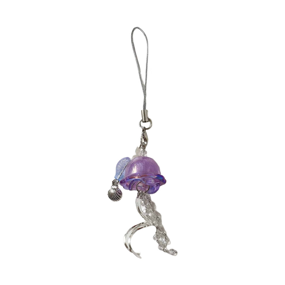 Jellyfish Phone Charm Keychain Pendant 7755300090864